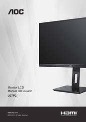 AOC U27P2 Manual Del Usuario