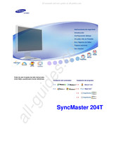 Samsung SyncMaster 204T Manual De Instrucciones