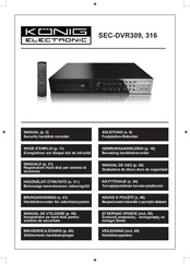 König Electronic SEC-DVR309 Manual Del Usuario