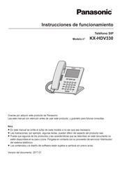 Panasonic KX-HDV330 Instrucciones De Funcionamiento