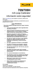 Fluke 709 Información Sobre Seguridad