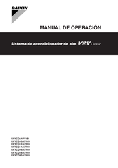 Daikin RXYCQ8A7Y1B Manual De Operación