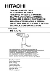 Hitachi DS 13DV2 Instrucciones De Manejo