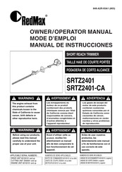 RedMax SRTZ2401-CA Manual De Instrucciones