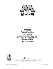 Mi-T-M Corporation MH-0175-0MDH Manual Del Operador