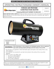 Mr. Heater MH38QFA Instrucciones De Funcionamiento Y Manual Del Propietario