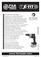 Far Tools XF-Plaster Traduccion Del Manual De Instrucciones Originale