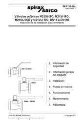 Spirax Sarco M21Si ISO Instrucciones De Instalación Y Mantenimiento