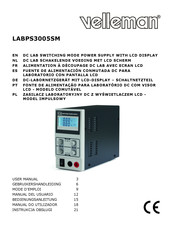 Velleman LABPS3005SM Manual Del Usuario