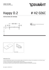 Duravit Happy D.2 Instrucciones De Montaje