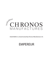 Chronos Manufactures Andre Belfort Empereur AB-8610 Instrucciones De Uso