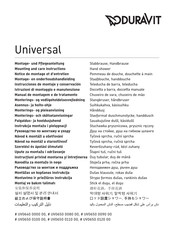 Duravit Universal Serie Instrucciones De Montaje Y Conservación