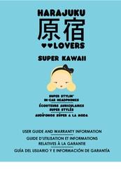 Harajuku Lovers SUPER KAWAII Guía Del Usuario Y E Información De Garantía