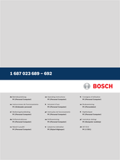 Bosch 1 687 023 689 - 692 Instrucciones De Funcionamiento