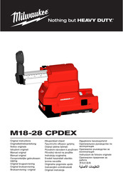 Milwaukee HAMMERVAC M18-28 CPDEX Manual Original