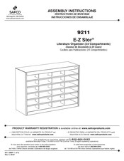 Safco E-Z Stor 9211 Instrucciones De Ensamblado