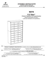 Safco E-Z Stor 9274 Instrucciones De Ensamblaje