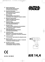 ALPHA-TOOLS 45.196.34 Manual De Instrucciones