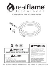 RealFlame CT0003LP Manual Del Usuario