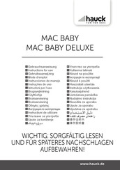 Hauck MAC BABY DELUXE Instrucciones De Manejo