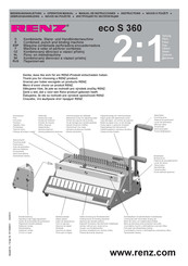 Renz eco S 360 Manual De Instrucciones