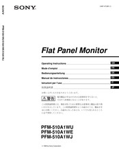 Sony PFM-510A1WU Manual De Instrucciones