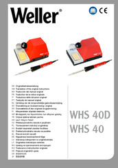 Weller WHS 40 Traducción Del Manual Original