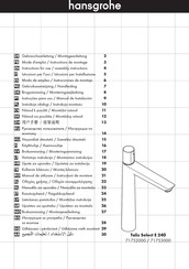 Hansgrohe Talis Select E 240 71752000 Modo De Empleo / Instrucciones De Montoje