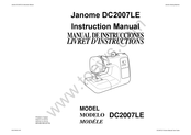 Janome DC2007LE Manual De Instrucciones