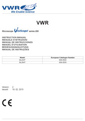 VWR BL224T Manual De Instrucciones