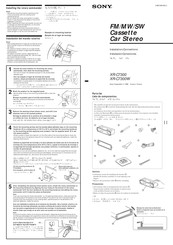 Sony XR-C7300 Instalación / Conexiones