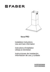 Faber NOPR36SS600 Instrucciones De Instalación