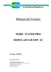 ECO SISTEMS WATER-PRO Serie Manual Del Usuario