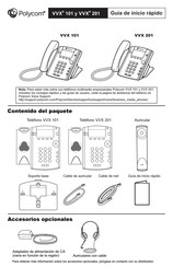 Polycom VVX 101 Guia De Inicio Rapido