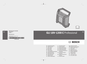 Bosch GLI 18V-1200 C Professional Manual Original