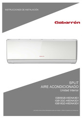 Gabarron IGB09QB-K6DNA3E/I Instrucciones De Instalación