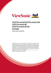 ViewSonic VX2778-smhd-W-CN Guia Del Usuario