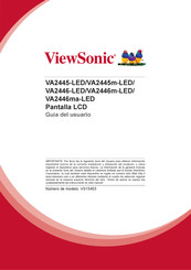 ViewSonic VA2446-LED Guia Del Usuario