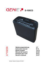 Genie S-105CD Manual Del Usuario