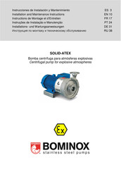 Bominox SOLID-ATEX Instrucciones De Instalación Y Mantenimiento