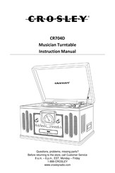 Crosley CR704D Manual De Instrucciones