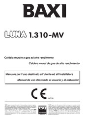 Baxi LUMA 1.310-MV Manual De Uso Destinado Al Usuario Y Al Instalador