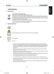 Blaupunkt BP-GIK03 Manual De Instrucciones