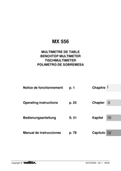 Metrix MX 556 Manual De Instrucciones