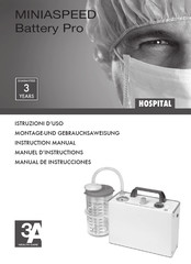 3A HEALTH CARE MINIASPEED Battery Pro Manual De Instrucciones