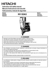 Hitachi NV 83A5 Instrucciones Y Manual De Seguridad