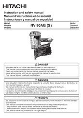 Hitachi NV 90AG Instrucciones Y Manual De Seguridad