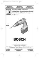 Bosch 3655K Instrucciones De Funcionamiento Y Seguridad