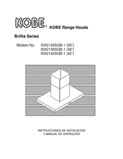 KOBE ISX2130SQB-1 Instrucciones De Instalación Y Manual De Operación