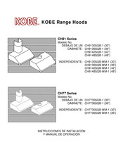 KOBE CH7736SQB-1 Instrucciones De Instalación Y Manual De Operación